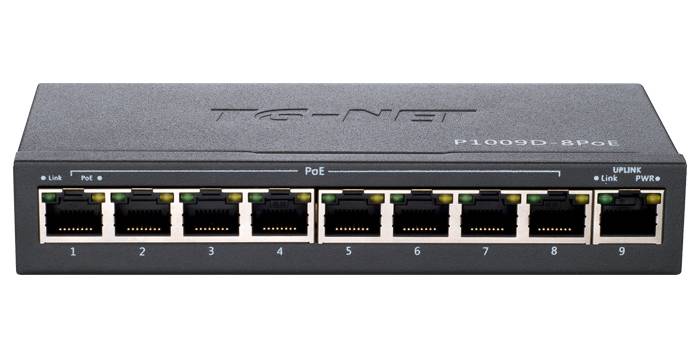 TG-NET P1009D-8PoE-120W